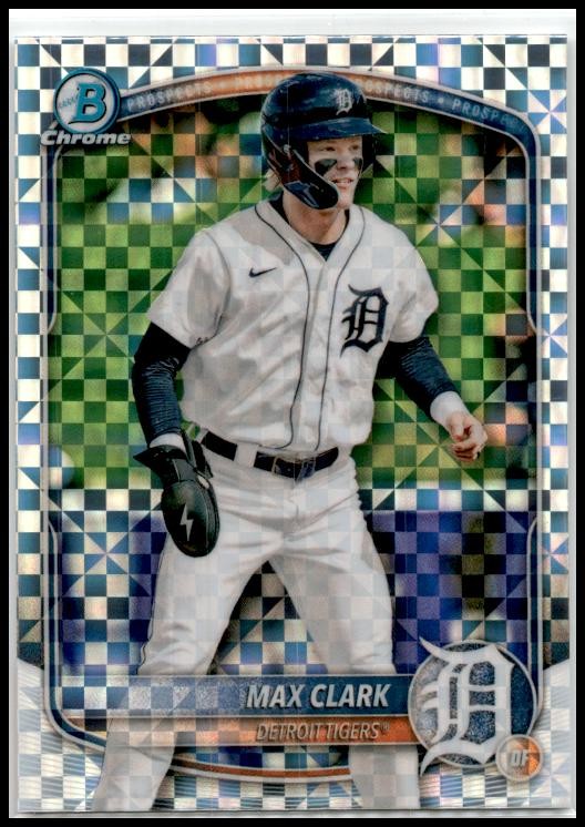 2025 Bowman X-Fractor #BCP-24 Max Clark Tiger