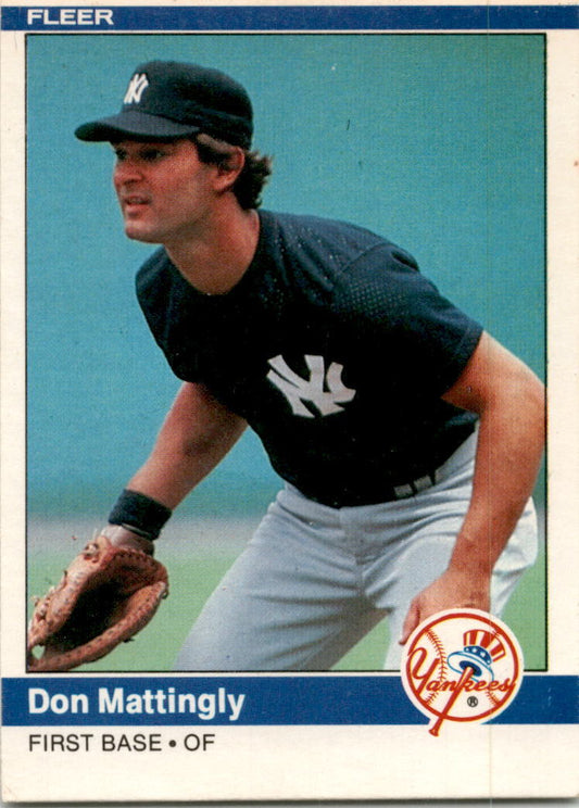1984 Fleer #131 Don Mattingly Rookie New York Yankees