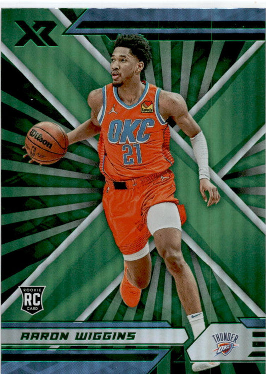 2021-22 Panini Chronicles Green #373 Aaron Wiggins Oklahoma City Thunder