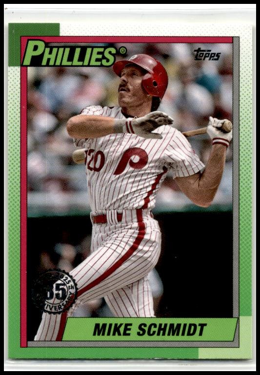 2025 Topps 1990 Topps Baseball 35th Anniversary #T90-2 Mike Schmidt Phillies
