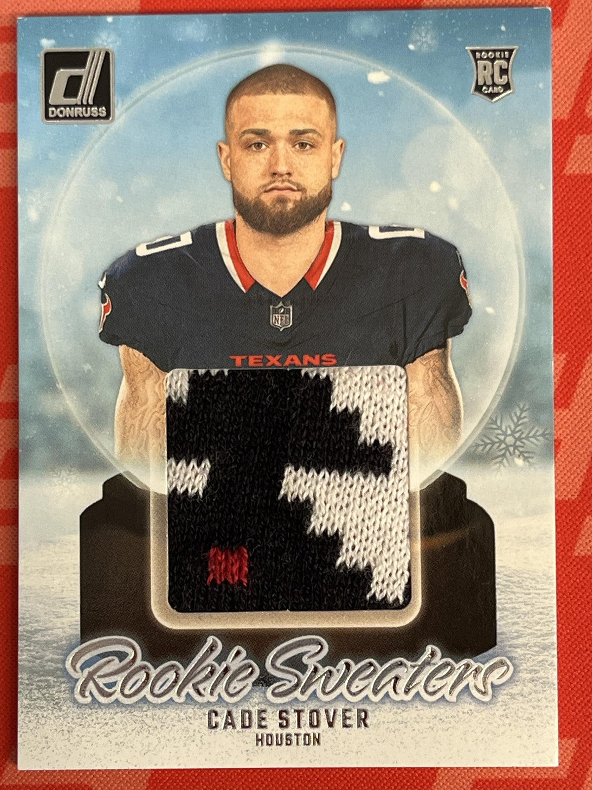 2024 Donruss Rookie Holiday Sweater #RHS-CST Cade Stover Houston Texans