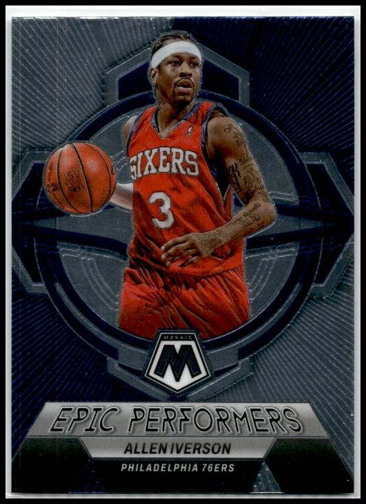 2022-23 Panini Mosaic Epic Performers #20 Allen Iverson Philadelphia 76ers