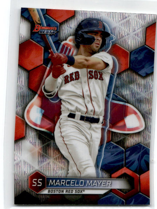2023 Bowman's Best Wave Refractors #TP-19 Marcelo Mayer Boston Red Sox