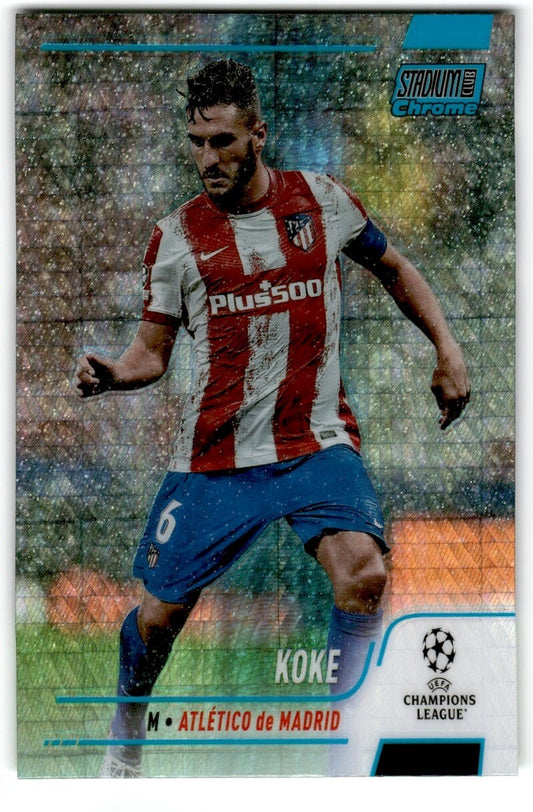 2022 Blue Prism Refractor Koke Atletico de Madrid #87