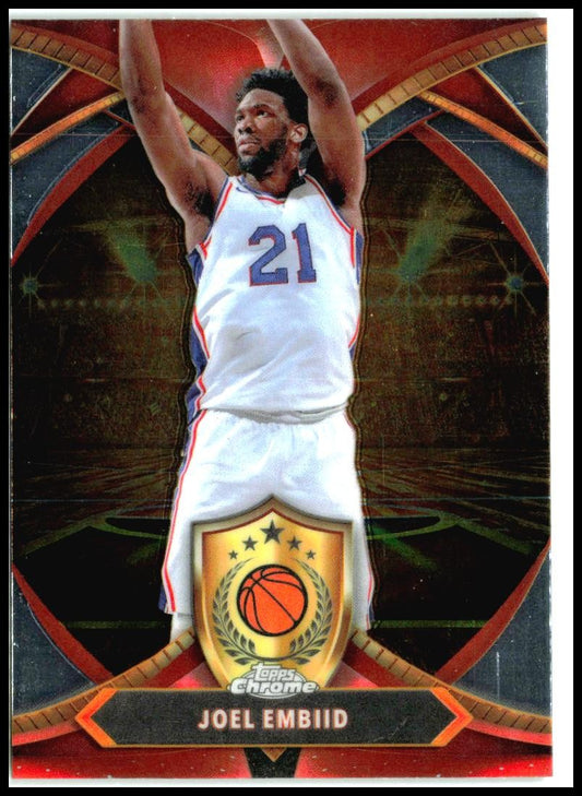 2024-25 Topps Chrome Ball of Duty #BOD-6 Joel Embiid Philadelphia 76ers