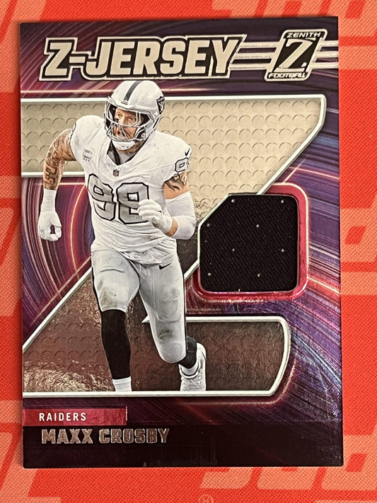 2024 Panini Zenith Z Jersey #ZJ30 Maxx Crosby Las Vegas Raiders