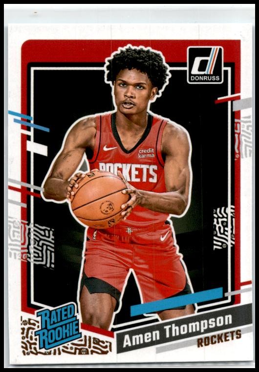 2023-24 Panini Donruss #206 Amen Thompson Rookie Houston