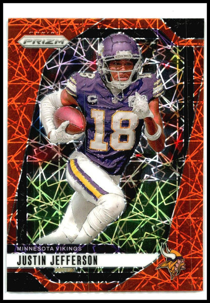 2024 Panini Prizm Lazer #187 Justin Jefferson Minnesota Vikings