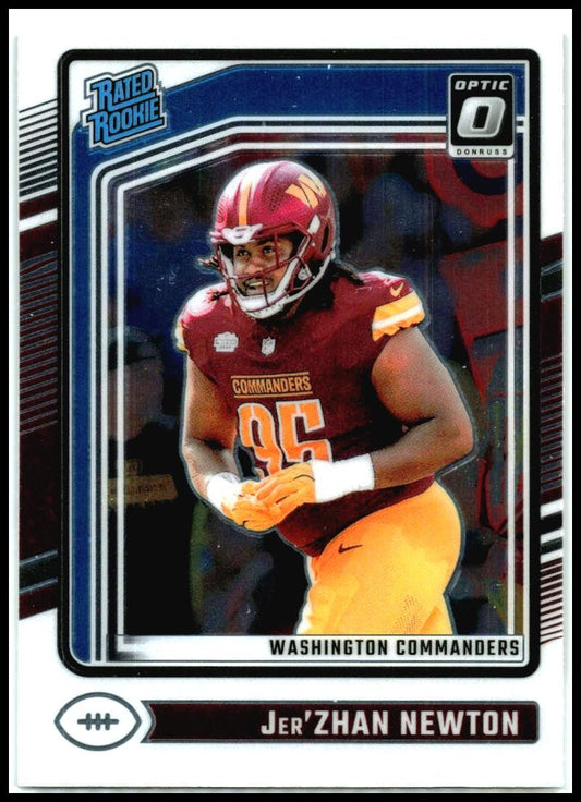 2024 Donruss Optic #252 Jer'Zhan Newton Rookie Washington Commanders