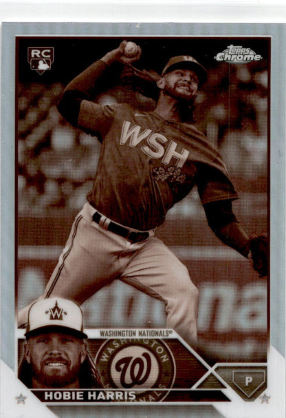 2023 Topps Chrome Update Sepia #USC30 Hobie Harris Rookie Washington Nationals