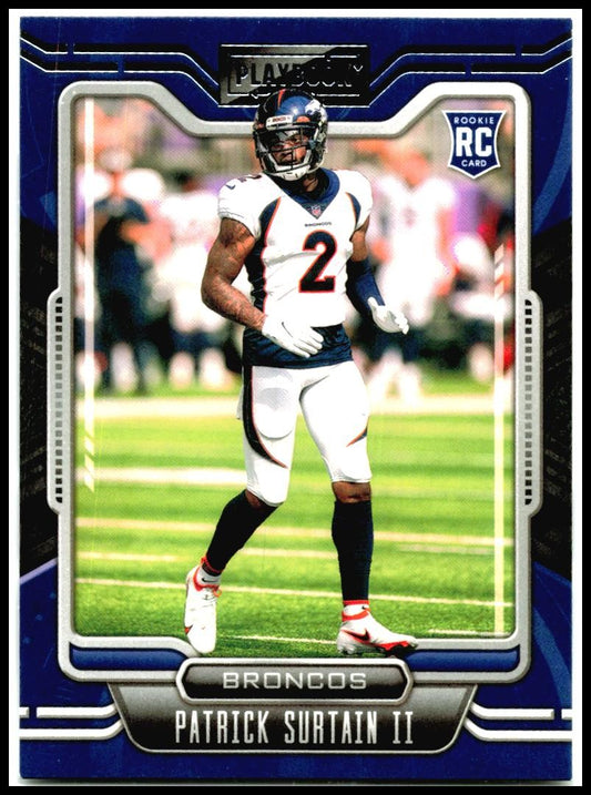 2021 Panini Playbook Purple #144 Patrick Surtain II Rookie Denver Broncos