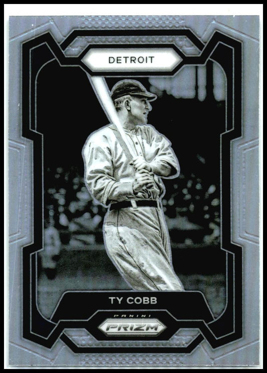 2024 Panini Prizm Silver Prizms #160 Ty Cobb Detroit Tigers