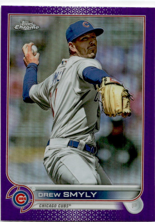 2022 Topps Chrome Update Purple Refractor #USC66 Drew Smyly Chicago Cubs