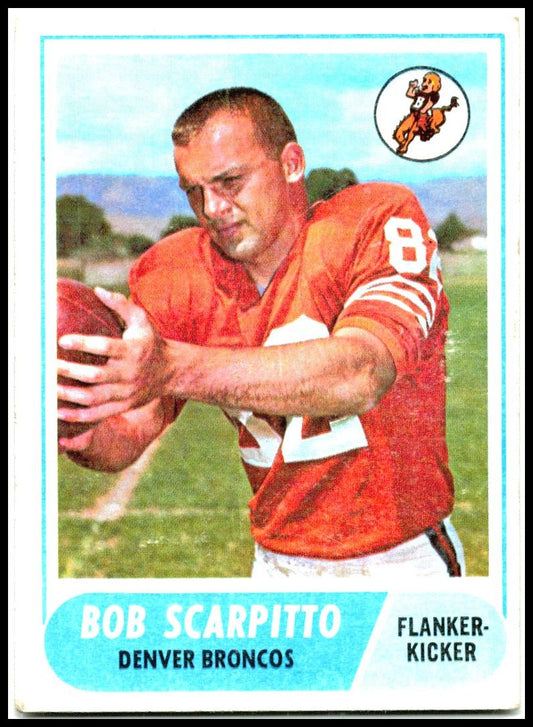 1968 Topps #147 Bob Scarpitto Denver Broncos