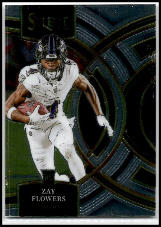 2023 Panini Select #157 Zay Flowers Rookie Baltimore Ravens