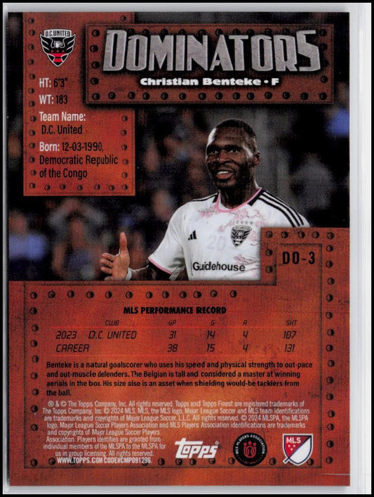 2024 Finest MLS #DO-3 Christian Benteke Finest Dominators