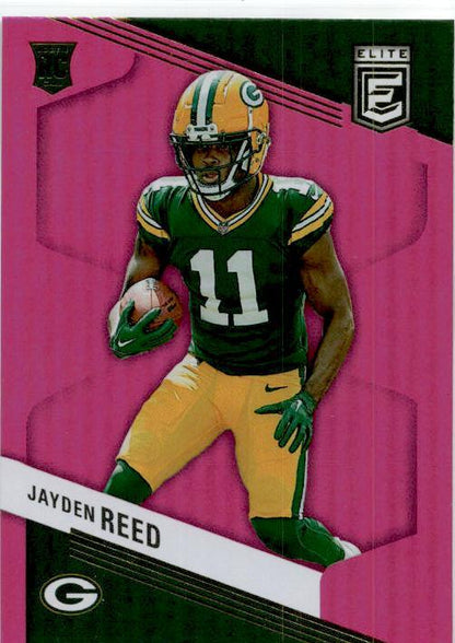 2023 Donruss Elite Pink #153 Jayden Reed Rookie Green Bay Packers