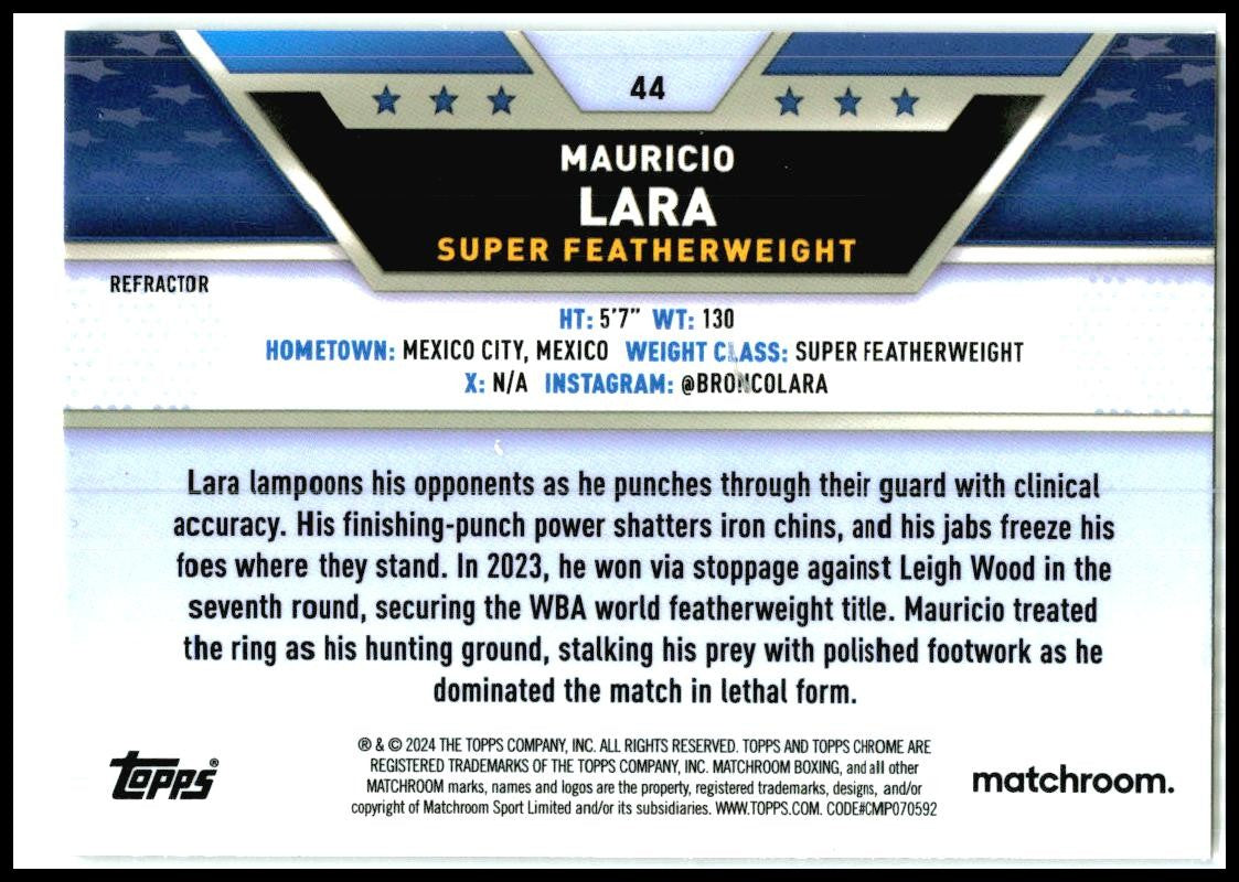 2024 Topps Chrome Refractor #44 Mauricio Lara