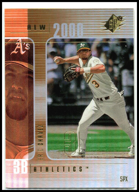2000 SPx #154 Eric Chavez Oakland Athletics