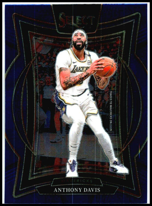 2024-25 Panini Select Blue #25 Anthony Davis Dallas Mavericks