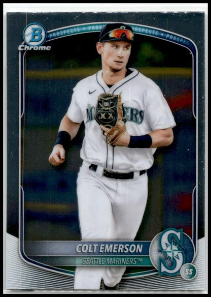 2025 Bowman Chrome #BCP-17 Colt Emerson Mariners