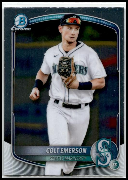 2025 Bowman Chrome #BCP-17 Colt Emerson Mariners