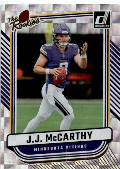 2024 Donruss The Rookies #TR-1 J.J. McCarthy Minnesota Vikings