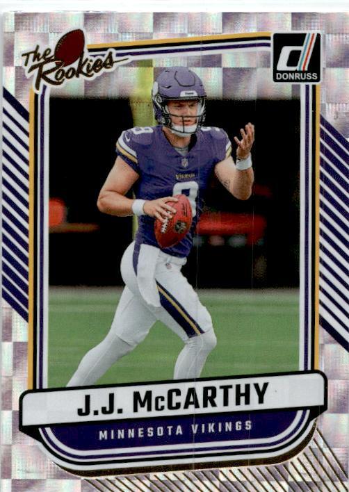2024 Donruss The Rookies #TR-1 J.J. McCarthy Minnesota Vikings