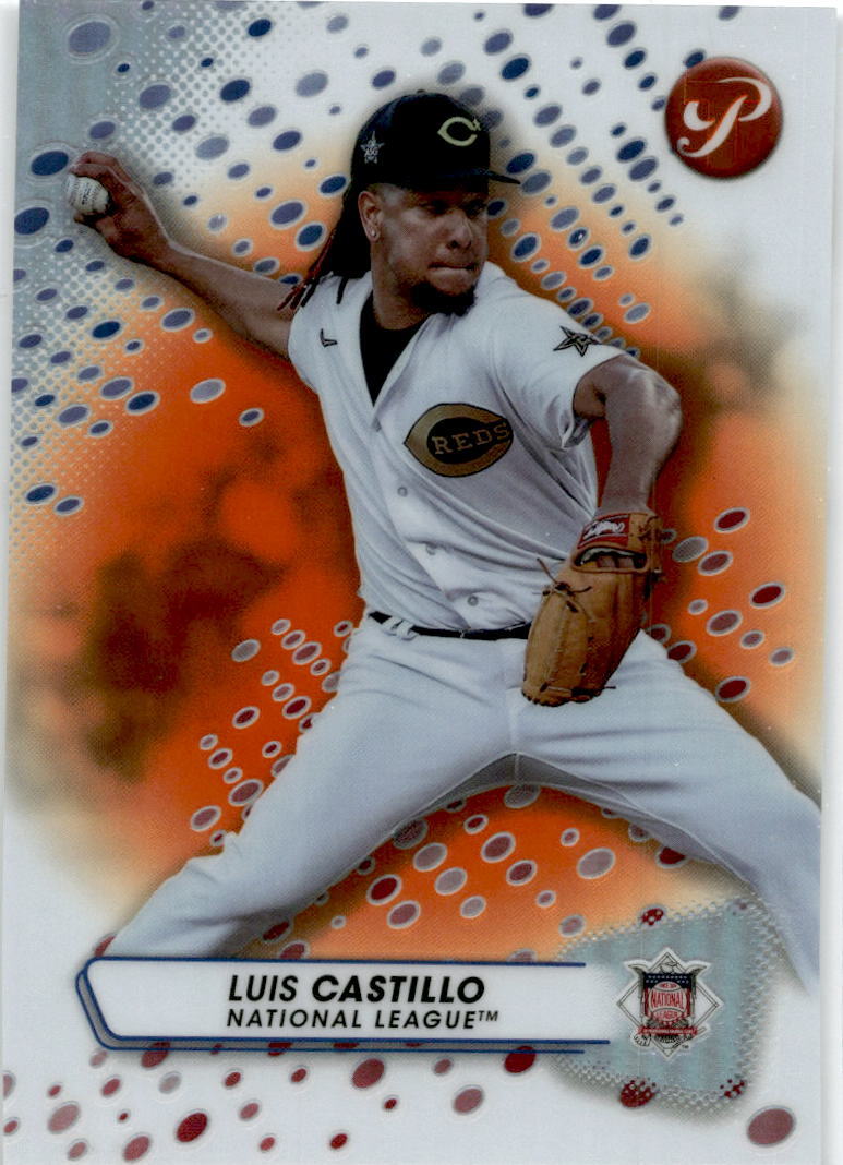 2023 Topps Pristine Orange #296 Luis Castillo Cincinnati Reds /25