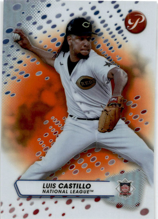 2023 Topps Pristine Orange #296 Luis Castillo Cincinnati Reds /25