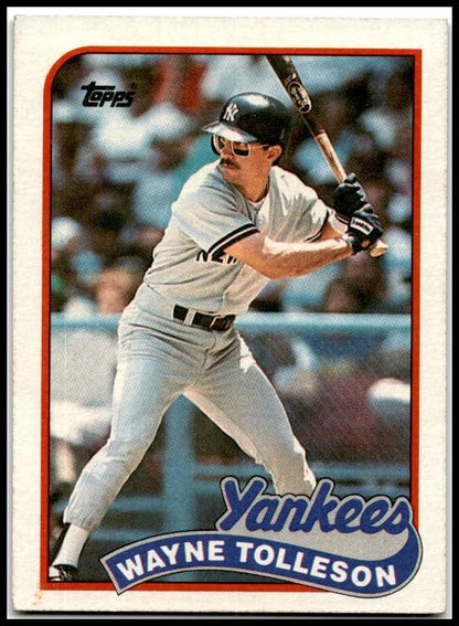 1989 Topps #716 Wayne Tolleson New York Yankees