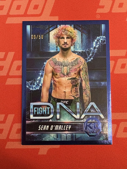 2025 Topps Knockout UFC Fight DNA Blue #FD-10 Sean O'Malley #/50