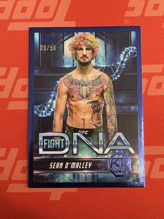 2025 Topps Knockout UFC Fight DNA Blue #FD-10 Sean O'Malley #/50