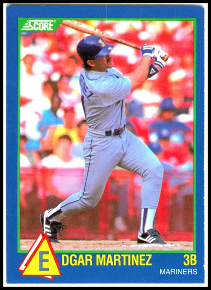 1989 Score Hottest 100 Rising Stars #40 Edgar Martinez Seattle Mariners