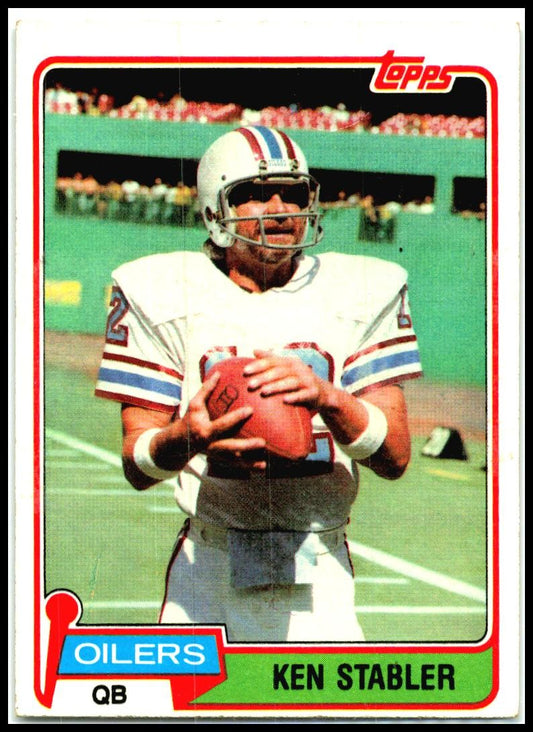 1981 Topps #405 Ken Stabler Houston Oilers