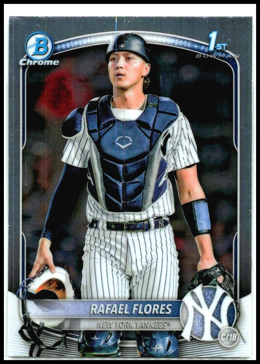 2025 Bowman Chrome Prospects #BCP-34 Rafael Flores New York Yankees