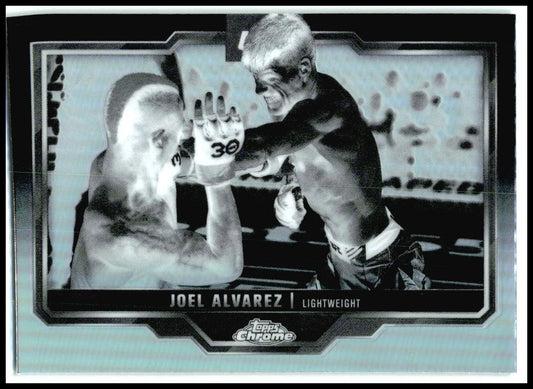 2025 Topps Chrome UFC Negative Refractor #65 Joel Alvarez