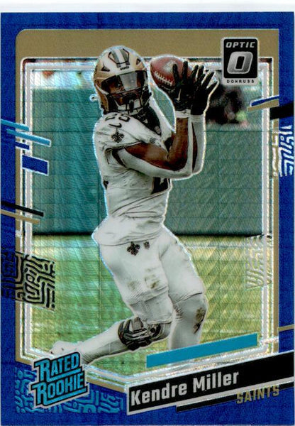 2023 Donruss Optic Blue Hyper #284 Kendre Miller New Orleans Saints