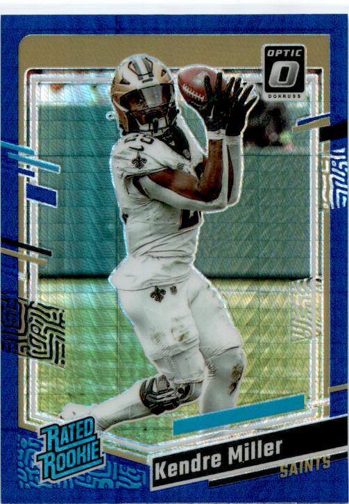 2023 Donruss Optic Blue Hyper #284 Kendre Miller New Orleans Saints