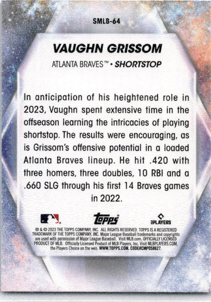 2023 Topps Update Stars of MLB #SMLB-64 Vaughn Grissom Atlanta Braves