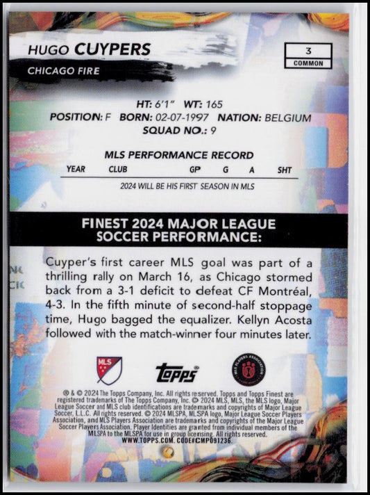 2024 Finest MLS #3 Hugo Cuypers