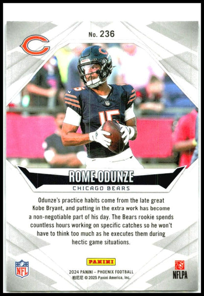 2024 Panini Phoenix #236 Rome Odunze Rookie Chicago Bears