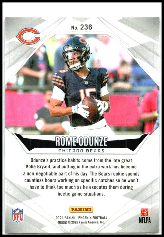 2024 Panini Phoenix #236 Rome Odunze Rookie Chicago Bears