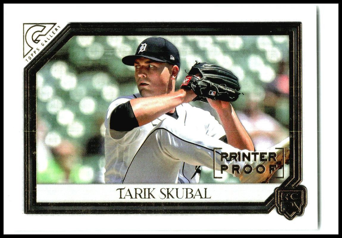 2021 Topps Gallery Printer Proof #62 Tarik Skubal Detroit Tigers