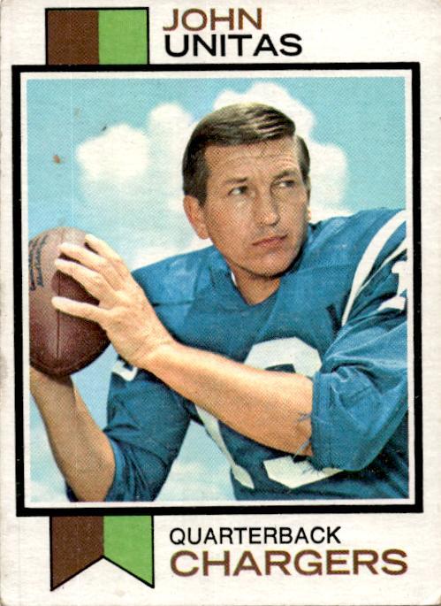 1973 Topps #455 John Unitas San Diego Chargers