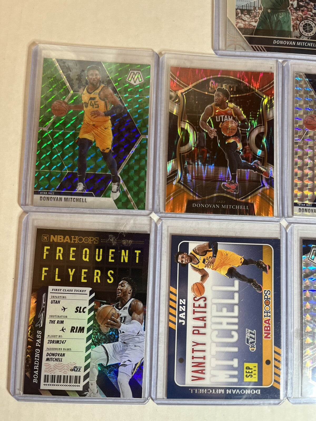 9 Assorted Donovan Mitchell Cards. Cleveland Cavaliers great haul of cards!!!