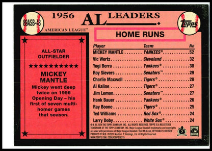 2024 Topps 1989 Topps 35th Anniversary All-Stars #89ASB-48 Mickey Mantle Yankees