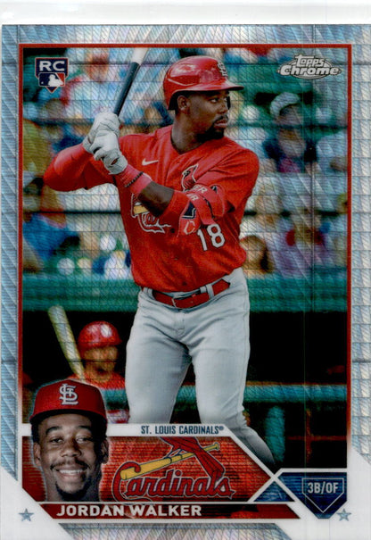 2023 Topps Chrome Prism Refractor #209 Jordan Walker St. Louis Cardinals