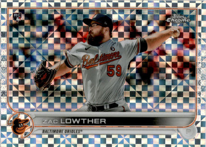 2022 Topps Chrome X-Fractor #159 Zac Lowther Baltimore Orioles