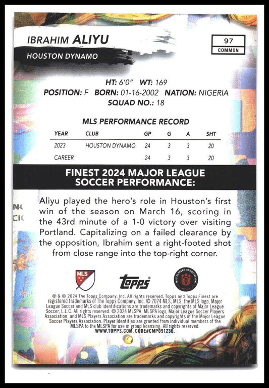 2024 Finest MLS #97 Ibrahim Aliyu